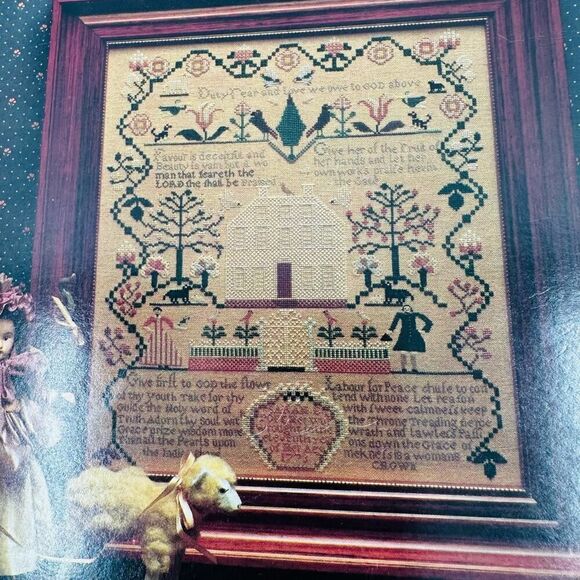 SHEEPISH DESIGNS Sampler Lot Cross stitch Patterns 1 4 5 7 Sarah E. Pope Sampler - Picture 5 of 16